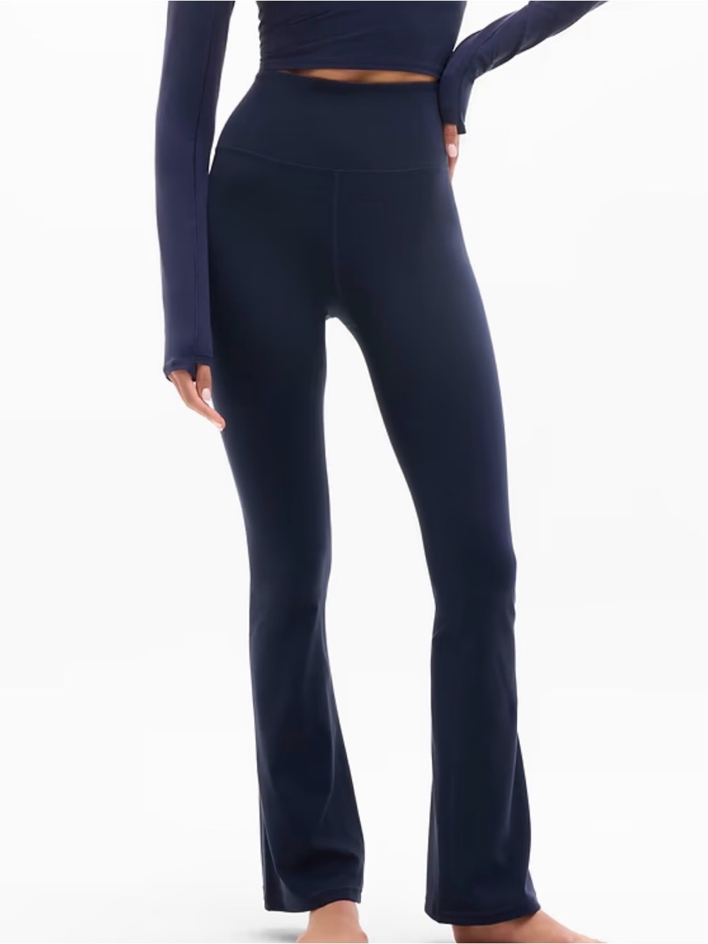Athleta women’s navy blue elation flare pant